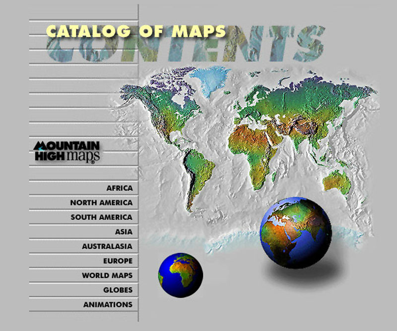 Map Reference Catalog Mountain High Maps Worldwide Collection
